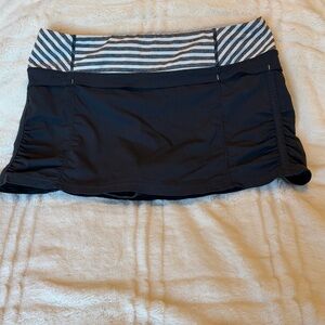 lululemon athletica Black and White Mini Skirt with Built in Shorts